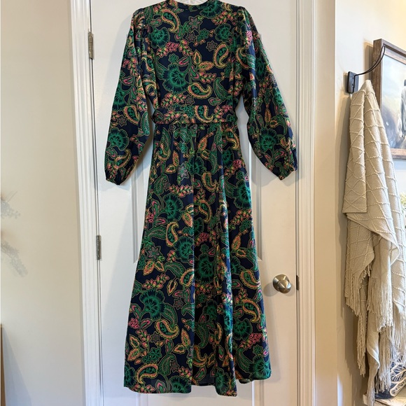 BODEN Women's Amelia Maxi V-neck Dress + Belt, Size UK 12, US 8 - Picture 12 of 15